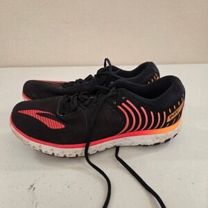 Brooks PureFlow 6 Womens Running Shoes Black Pink Orange‎ 1202371B068 Size 10